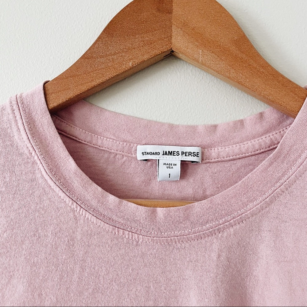 James Perse | Short Sleeve Pink Tee | Rn5339 | Size 1